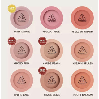 Phấn Má Hồng 3CE MOOD RECIPE ROSE BEIGE MONO PINK PEACH SPLASH DELECTABLE [CHECK HIDDEN TAG]