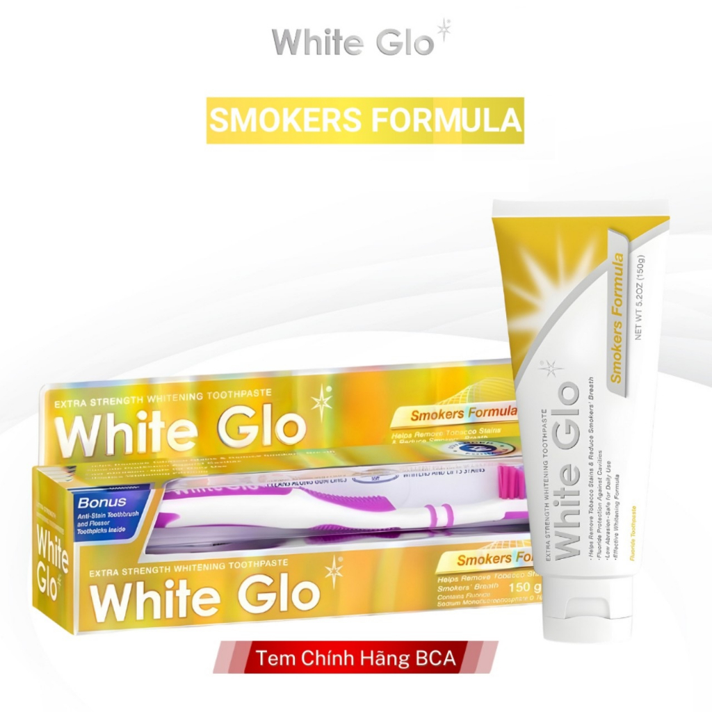 Kem Đánh Răng White Glo 150ml Nhập Khẩu Chính Hãng