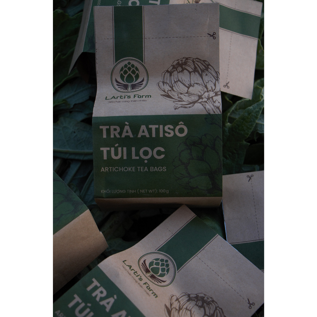 Trà Atiso Túi Lọc Hữu Cơ Đà Lạt LArti's Farm gói 100g