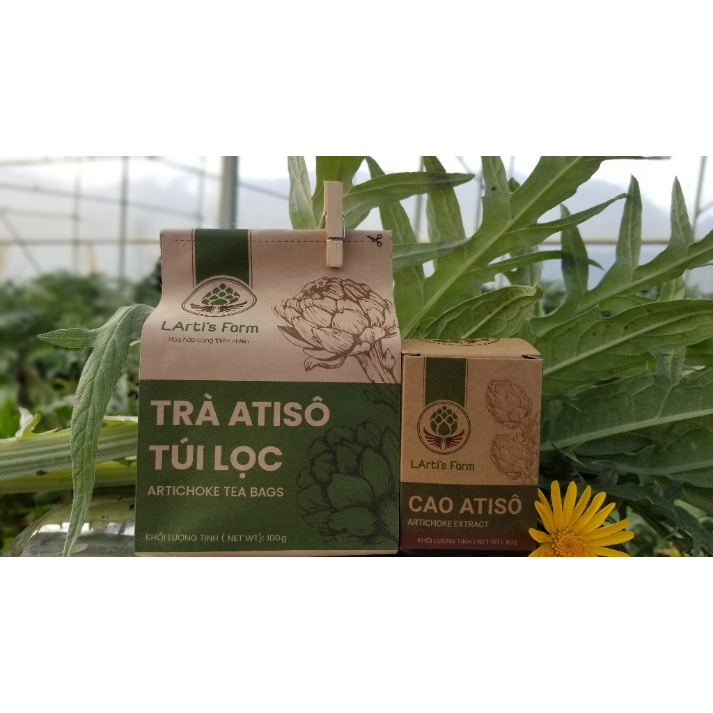 Trà Atiso Túi Lọc Hữu Cơ Đà Lạt LArti's Farm gói 100g