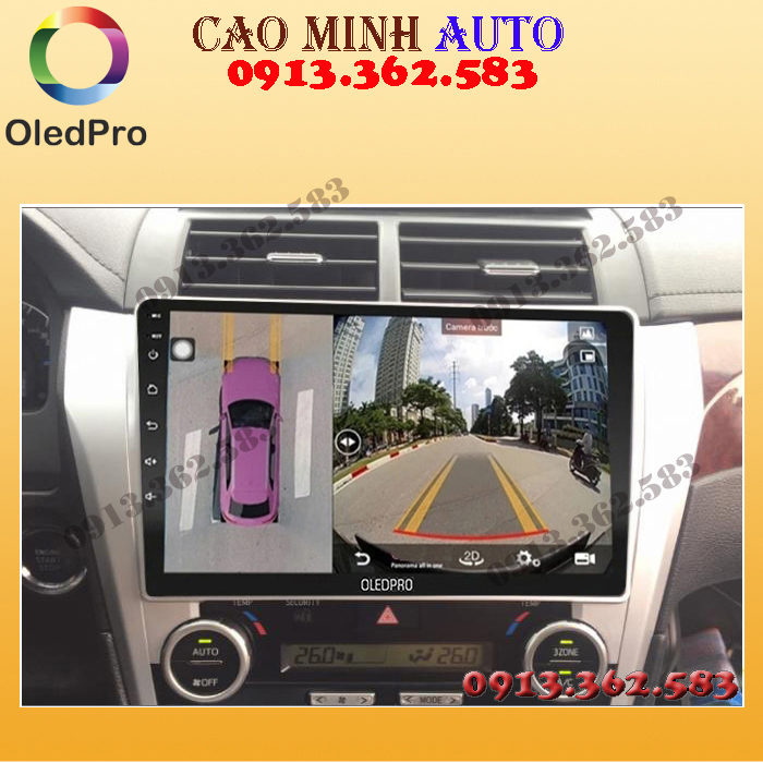 Bộ màn hình liền camera 360 OLED C8S cho xe TOYOTA CAMRY 2013-2014 - màn hình cho ô tô, camera 360 cho xe hơi