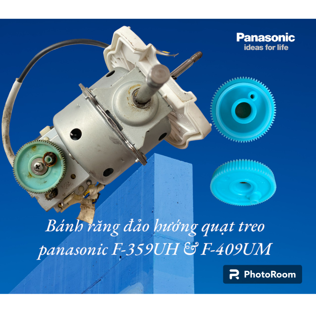 PHỤ KIỆN QUẠT PANASONIC - BÁNH RĂNG XANH QUẠT TREO MODEL F-359UH & F-409UM - CHÍNH HÃNG - MADE IN MALAYSIA.