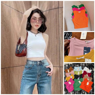 Áo thun gân 3 lỗ phom croptop