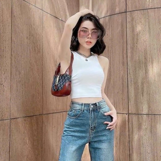 Áo thun gân 3 lỗ phom croptop