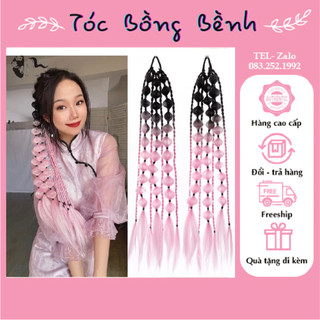 Tóc giả dj dancer biểu diễn - tóc giả tết hồ lô nhỏ mix tocbongbenh