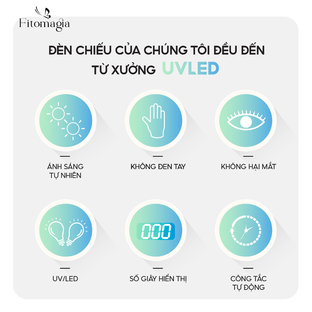 Fitomagia Máy Hơ Gel SUN KM T9 Hàng Chính Hãng, Máy Hơ Móng 96W Bảo Hành 6 Tháng
