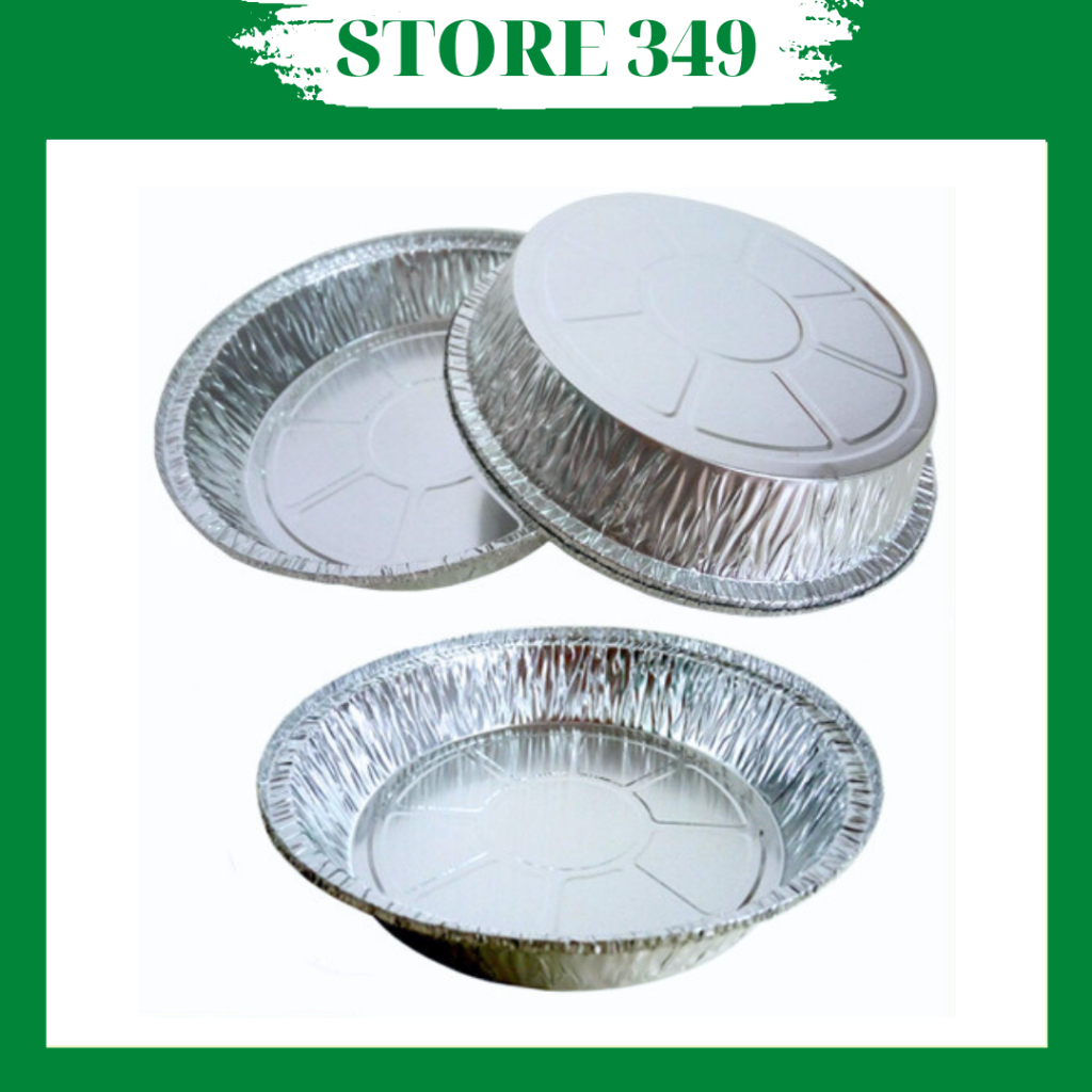 50 KHAY GIẤY BẠC TRÒN CÓ NẮP 18CM