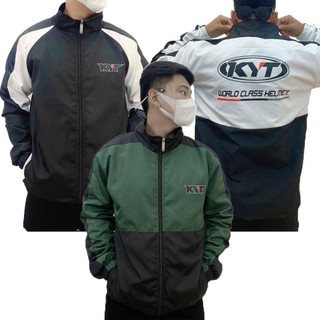 Áo khoác dù nam nữ, áo khoác phối chữ kyt siêu sành điệu.at