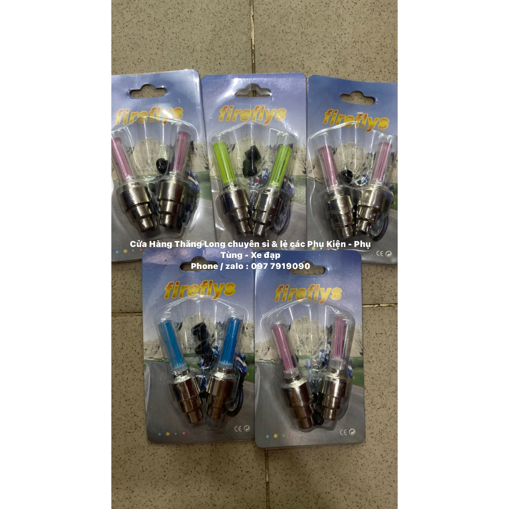Cặp Đôi Đèn Led Gắn Van Xe Đạp Xe Máy Tự Động Phát Sáng Siêu Chất Lượng Loại Xịn