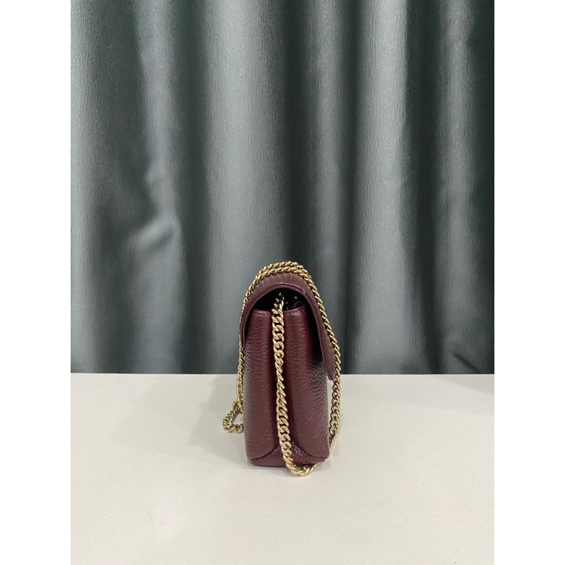 Túi si hiệu METROCITY của Ý dáng đeo chéo da bò hạt