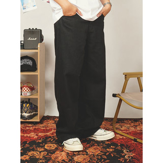 Quần Jeans dáng suông form rộng EMAS Relaxed Fit Jeans / Black
