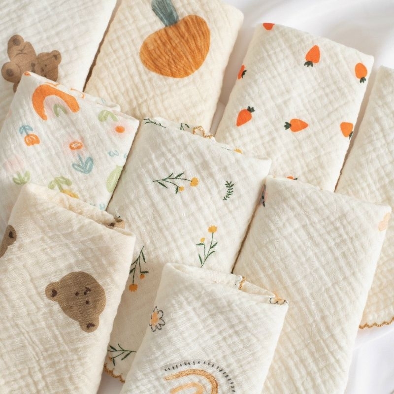 Khăn xô sữa sợi tre muslin Napi 2 lớp siêu mềm êm thấm cho bé