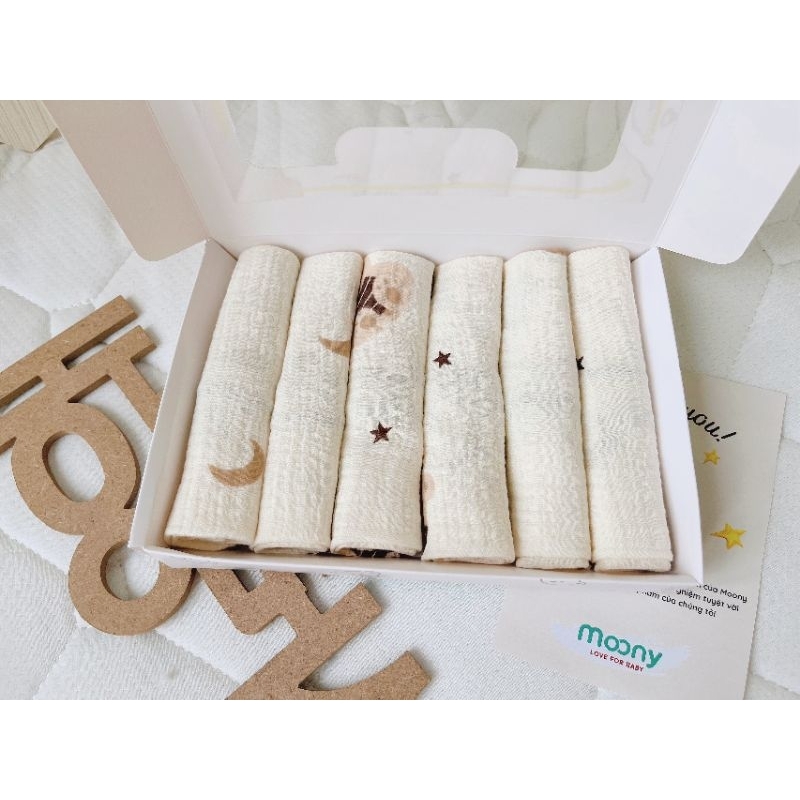 Khăn xô sữa sợi tre muslin Napi 2 lớp siêu mềm êm thấm cho bé