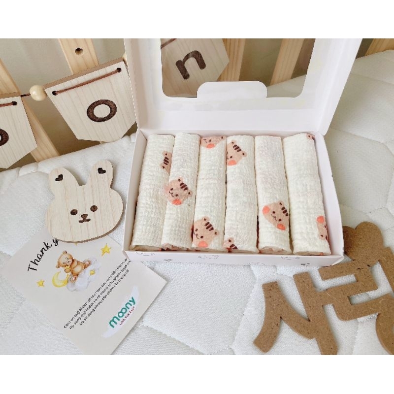 Khăn xô sữa sợi tre muslin Napi 2 lớp siêu mềm êm thấm cho bé