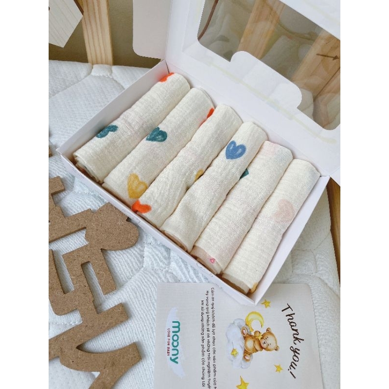 Khăn xô sữa sợi tre muslin Napi 2 lớp siêu mềm êm thấm cho bé