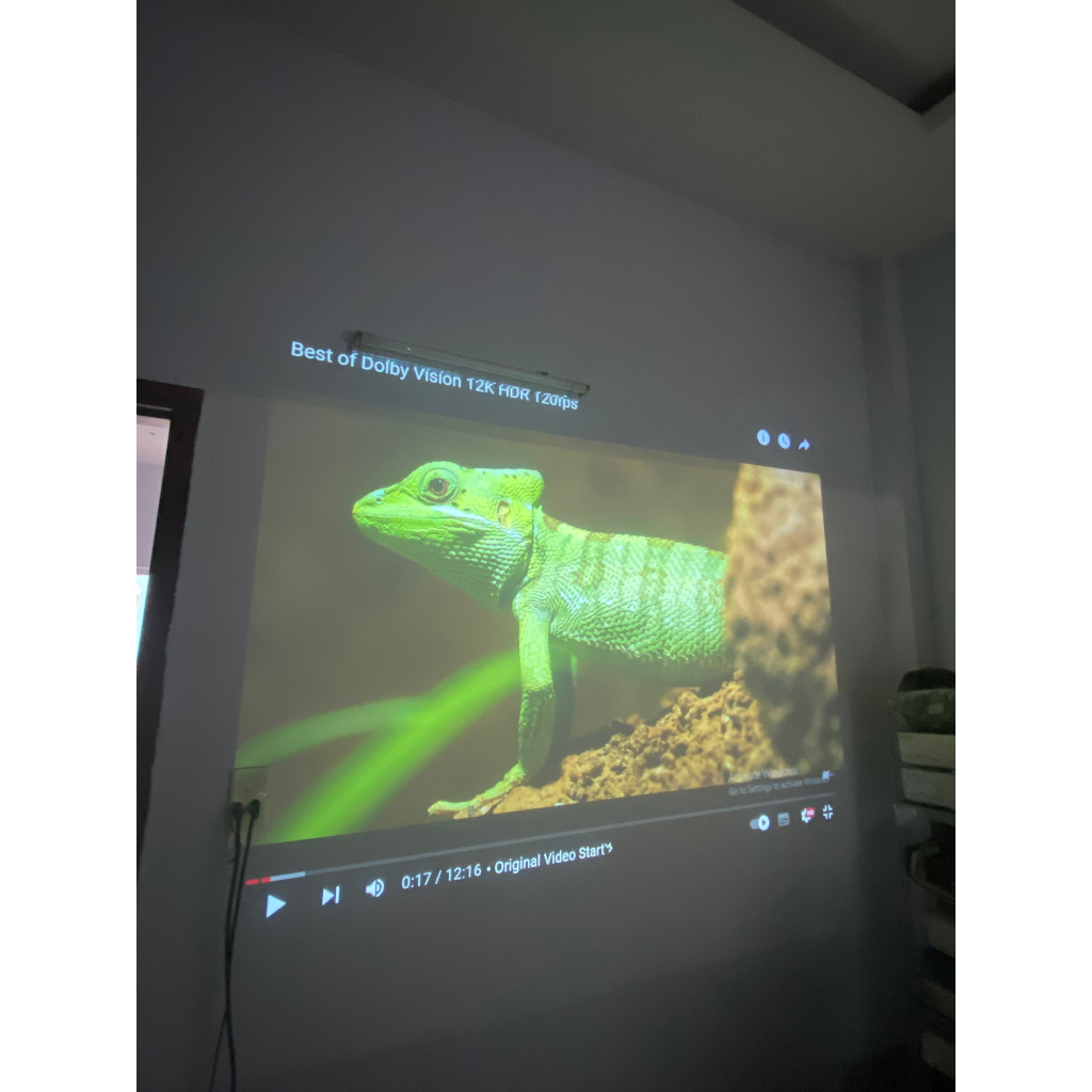 Máy chiếu LED CASIO dùng phòng ngủ màn hình rộng