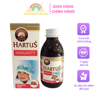 Siro Hartus Immunity - Tăng Sức Đề Kháng, Cho Bé Khỏe Mạnh [Hàng Chính Hãng]