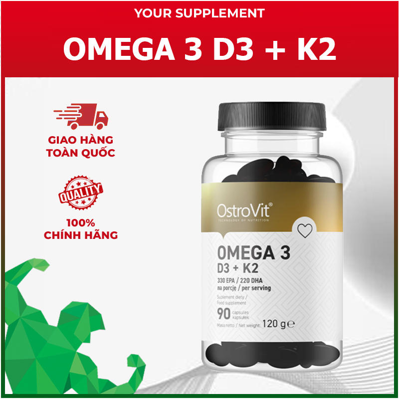 Viên Bổ sung Omega 3 &amp; Vitamin D3 K2 Ostrovit