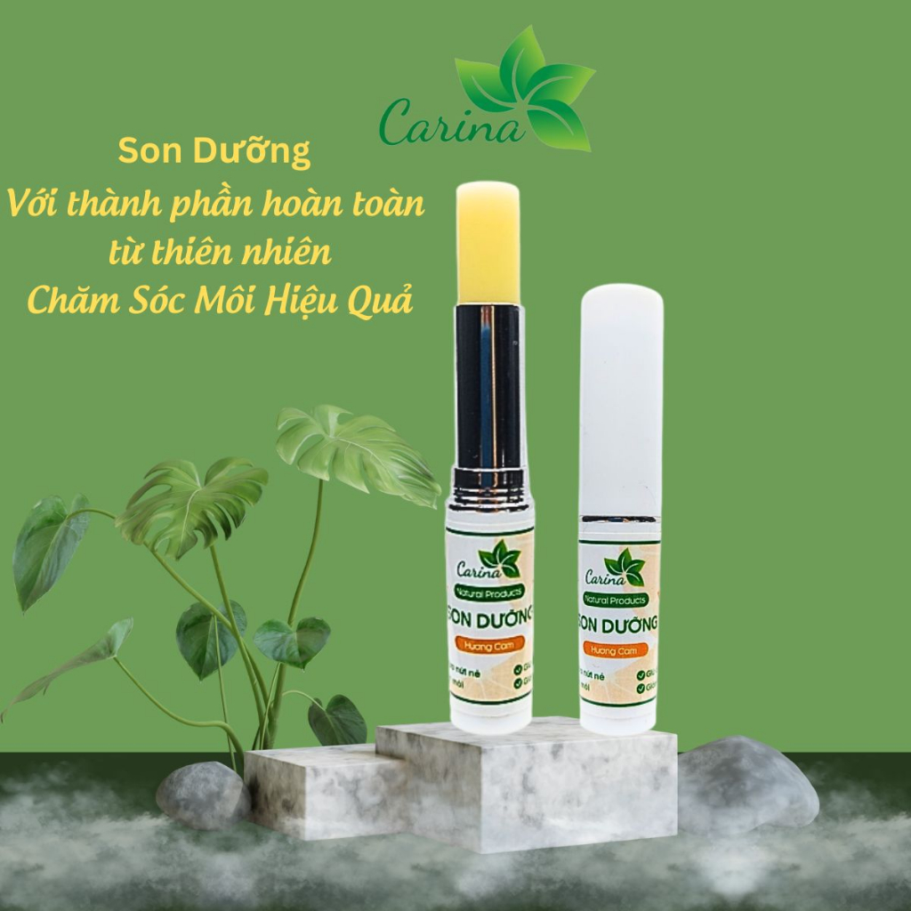 Son Dưỡng Môi Giảm Thâm Từ Thiên Nhiên An Toàn Cho Cả Bà Bầu và Trẻ Nhỏ - Carina