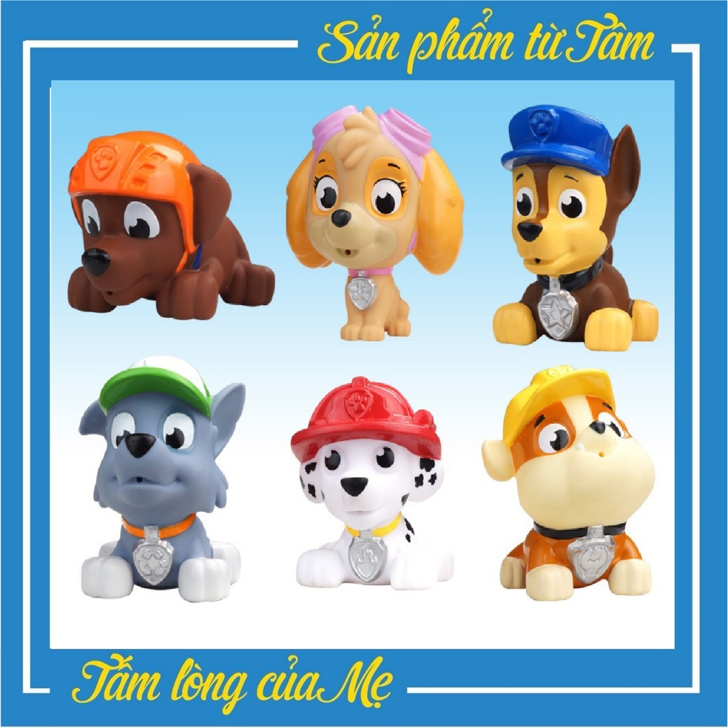Bộ Paw Patrol Những Chú Chó Cứu Hộ Bằng Cao Su Phun Nước - CHỌN PHÂN LOẠI