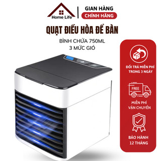 Quạt Điều Hòa Hơi Nước Mini Để Bàn - Quạt Điều Hòa Mini Công Nghệ Hàn Quốc Siêu Mát