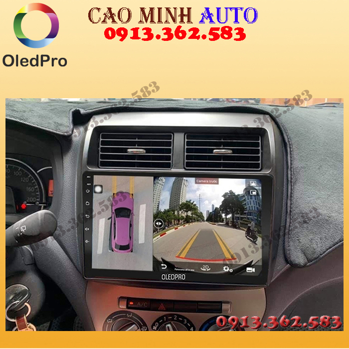 Bộ màn hình liền camera 360 OLED C8S cho xe TOYOTA WIGO - đầu dvd xe ô tô, đồ chơi cần thiết cho xe hơi