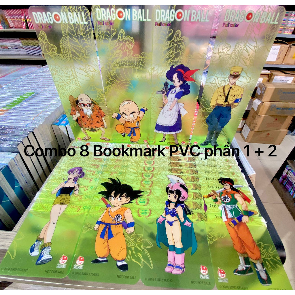 Phụ kiện - Bookmark - Postcard - Standee - Dragon ball màu - 7 viên ngọc rồng - Lẻ