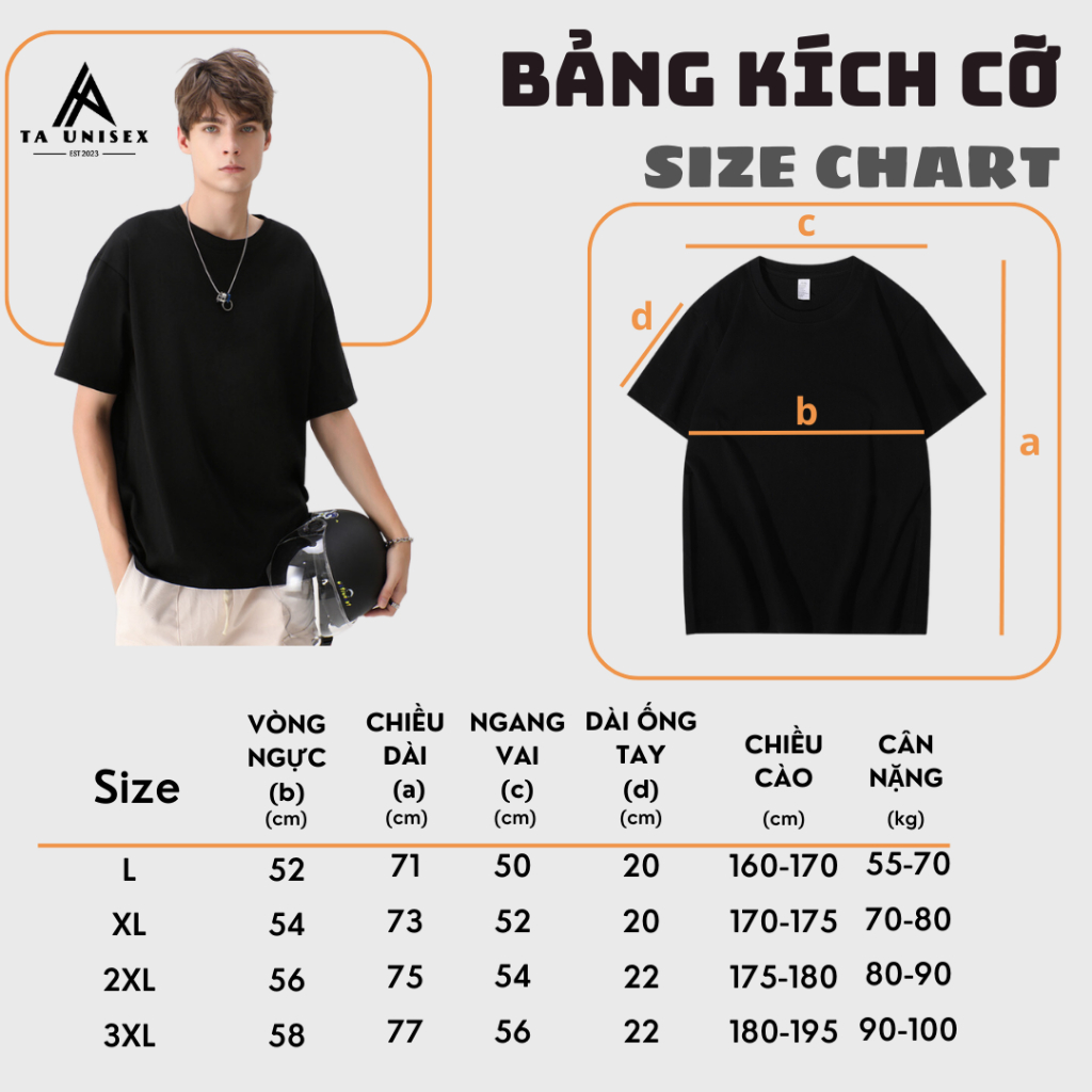 Áo thun nam trơn 100% cotton cao cấp 230gsm unisex