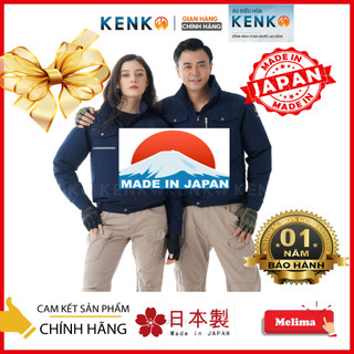 Áo điều hòa Kenko Xuất Xứ Nhật Bản Có mũ Màu xanh Than Bảo hành Pin 12 tháng Chất liệu vải siêu cao cấp Tặng 02 túi đá