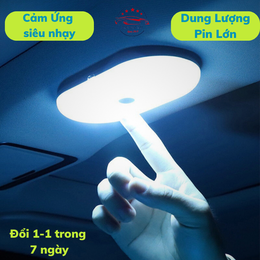 Đèn LED Gắn Trần ô tô,xe Hơi,Thắp sáng để đọc sách,lái xe,v.., sạc USB với 3 chế độ sáng điều chỉnh tiện lợi cho xe hơi