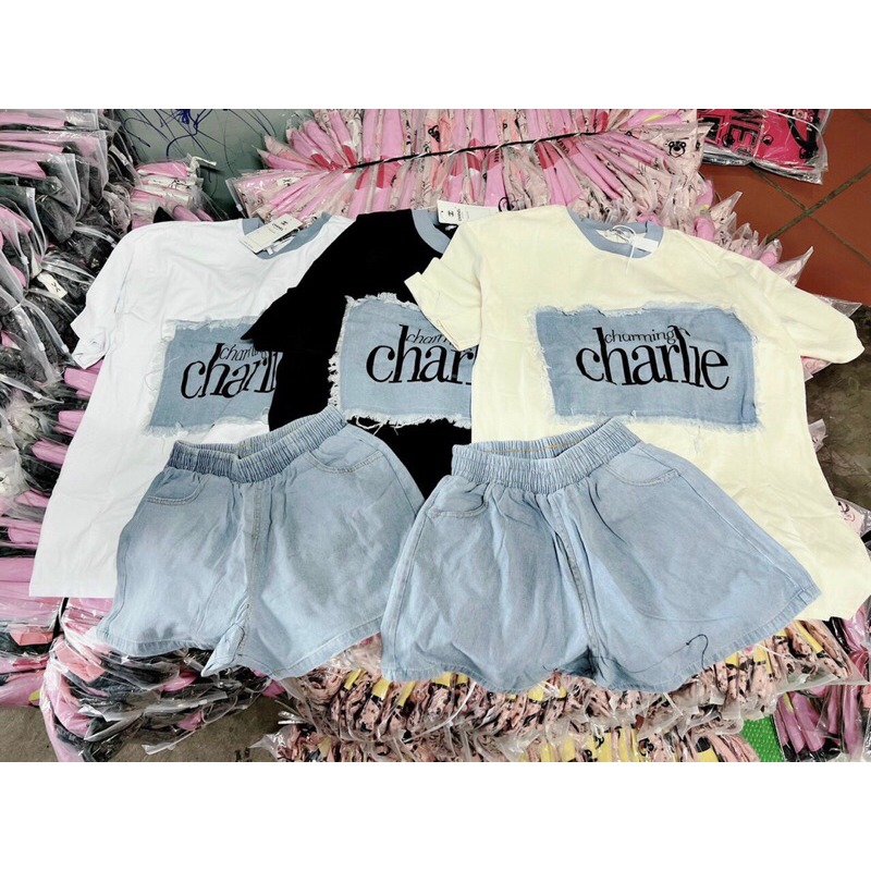 ( SẴN HCM ) SET JEAN THUN PHỐI XANH