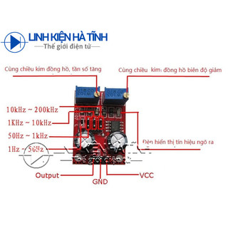 3 cái Mạch Tạo Xung NE555 Có Chỉnh Độ Rộng Xung - Tần Số mạch đỏ - KM7
