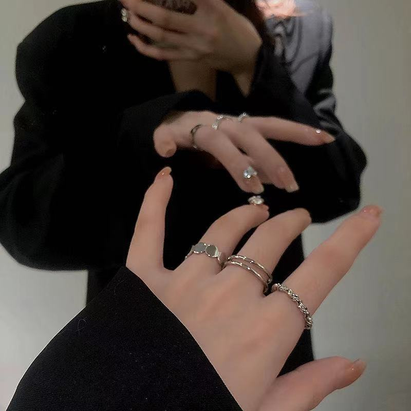 ⚡Set 3 Nhẫn Đeo Ngón Tay Phong Cách Hàn Quốc Thời Trang Cho Nữ