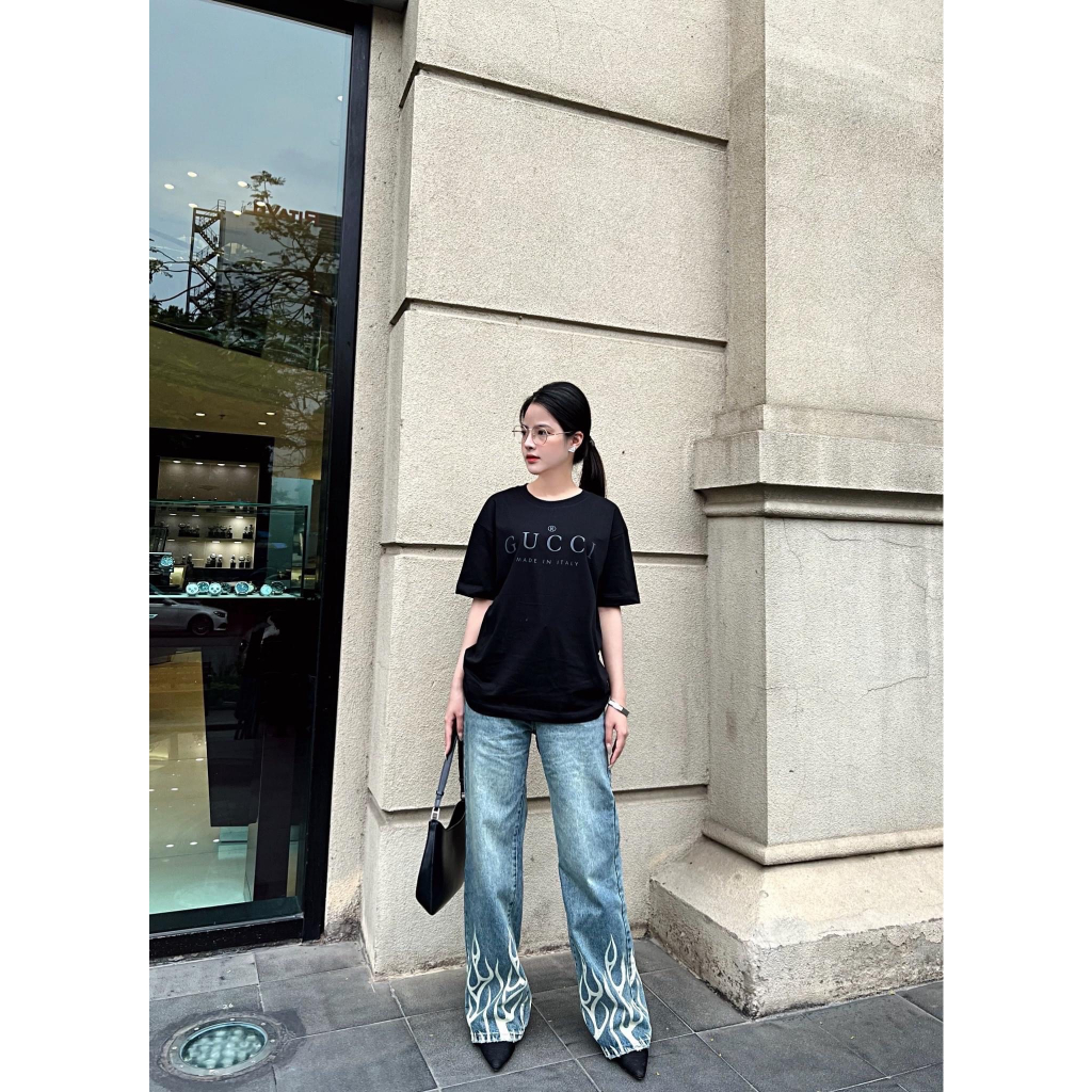 Áo thun cho bé gu ci basic, áo thun gia đình, TP KIDS,