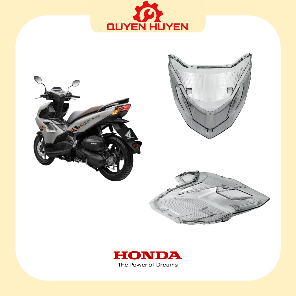 Cụm kính đèn hậu AirBlade - Chính hãng Honda - Nắp Mica đèn sau Air Blade 125/160, AB 2020/2021/2022/2023