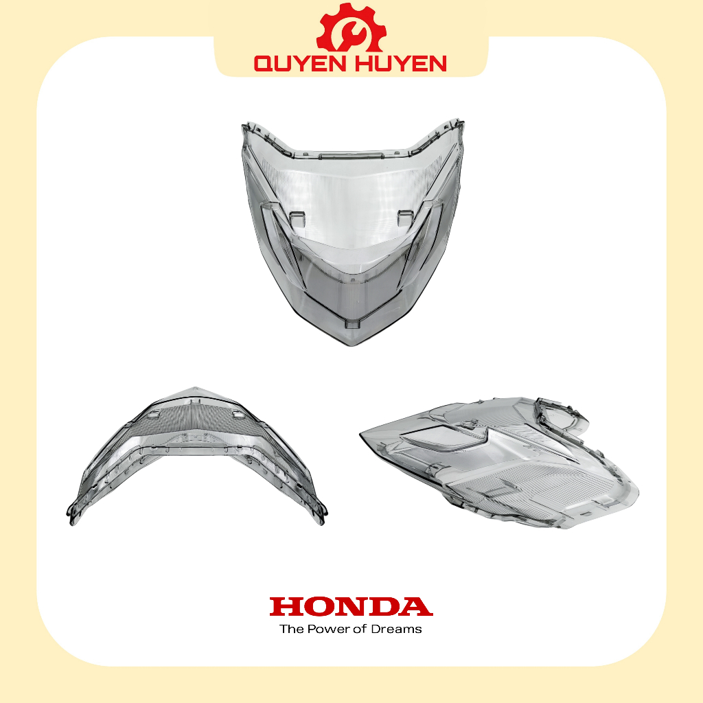 Cụm kính đèn hậu AirBlade - Chính hãng Honda - Nắp Mica đèn sau Air Blade 125/160, AB 2020/2021/2022/2023