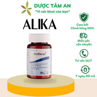 Viên uống Alika Actiscar làm mờ các vết sẹo Lồi, sẹo Lõm, sẹo Rỗ, sẹo Thâm lâu năm