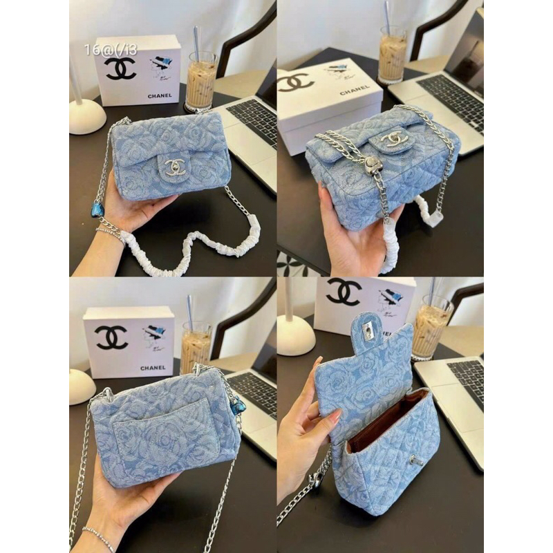 Túi Xách Đeo Chéo & Đeo Vai Vải Xanh Bò 2 Size Giá Rẻ