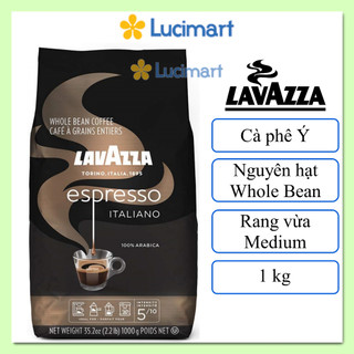 Cà phê Ý Lavazza Espresso Italiano nguyên hạt Whole Bean gói 1kg