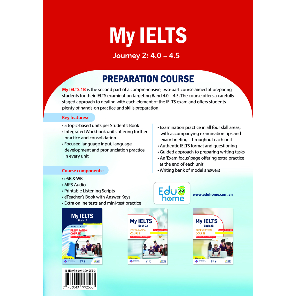 Sách - DTPbooks - My IELTS Book 1B PREPARATION COURSE Student's & Workbook