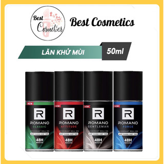 Lăn khử mùi Romano Hương Nước Hoa Ý ngăn mùi giảm tiết mồ hôi 48h