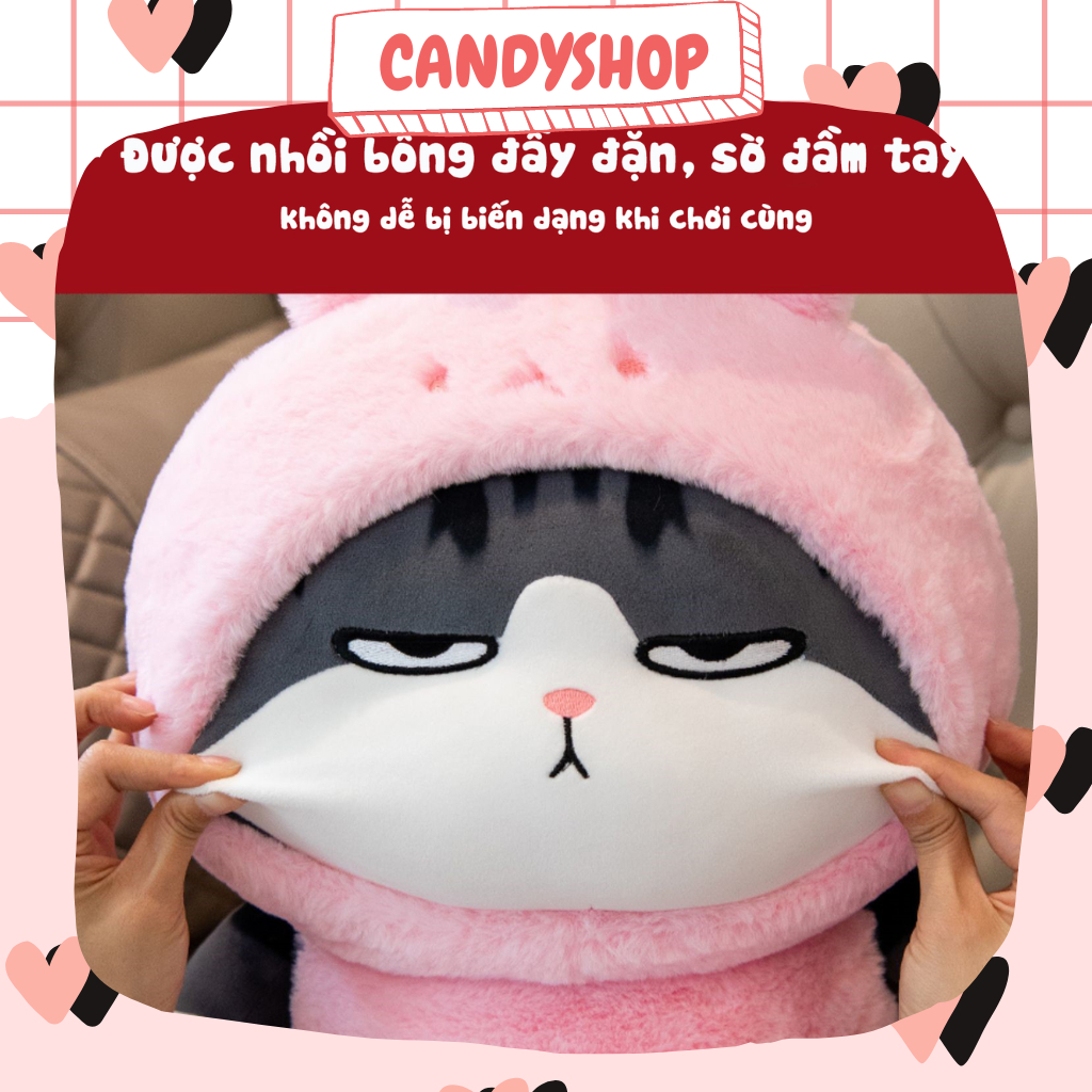 Gấu bông Mèo hoàng thượng cosplay Gấu trúc, Thỏ hồng, Ếch xanh chất liệu cao cấp siêu dễ thương  Candyshopp