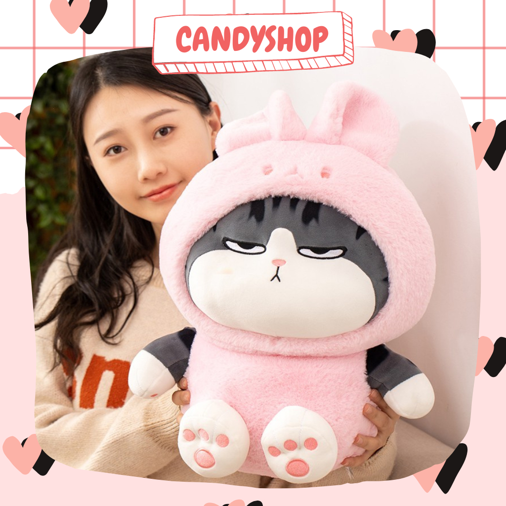 Gấu bông Mèo hoàng thượng cosplay Gấu trúc, Thỏ hồng, Ếch xanh chất liệu cao cấp siêu dễ thương  Candyshopp