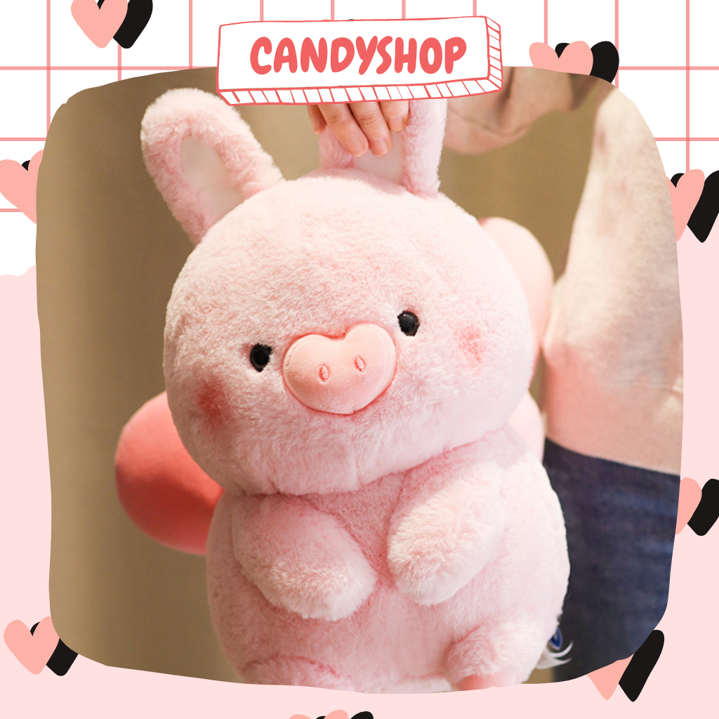 Gấu bông Heo cánh tiên siêu xinh lông mượt mà, hàng cao cấp quà tặng ý nghĩa  Candyshop