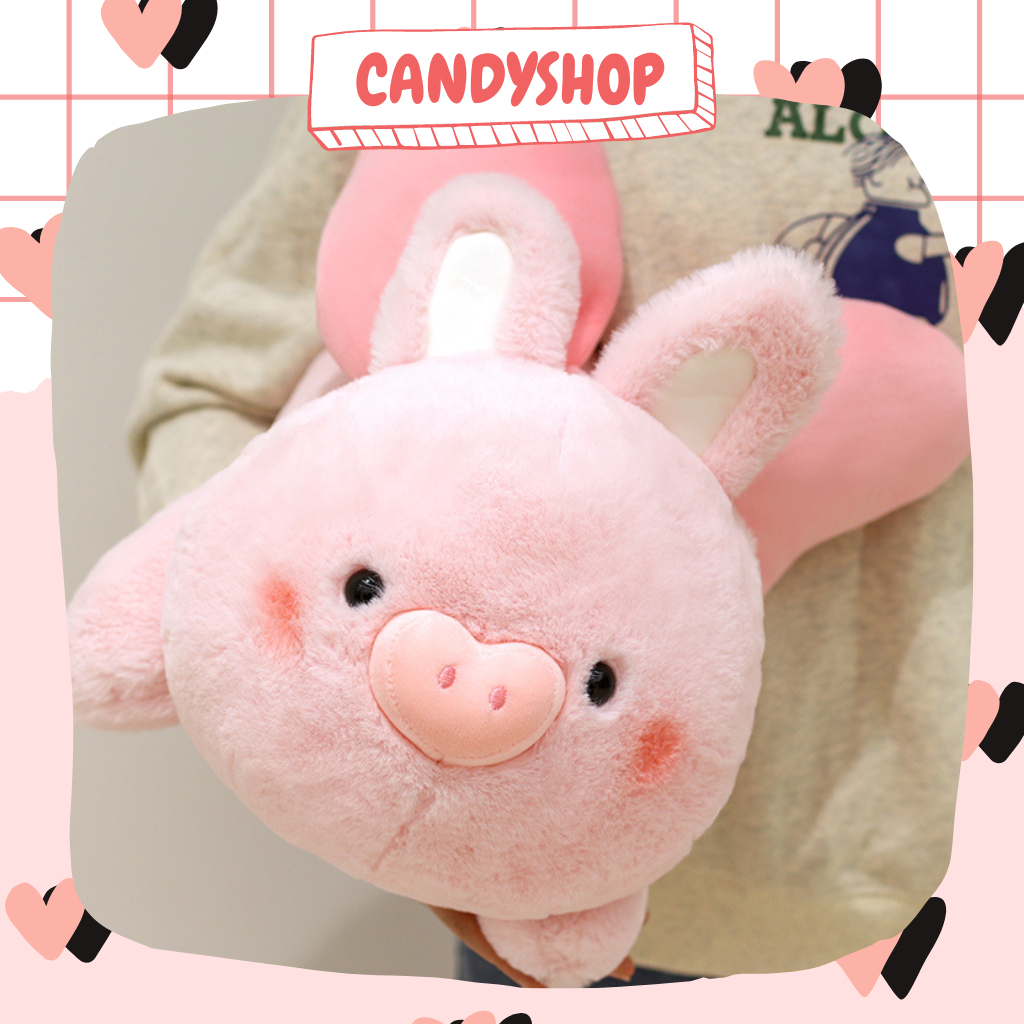 Gấu bông Heo cánh tiên siêu xinh lông mượt mà, hàng cao cấp quà tặng ý nghĩa  Candyshop