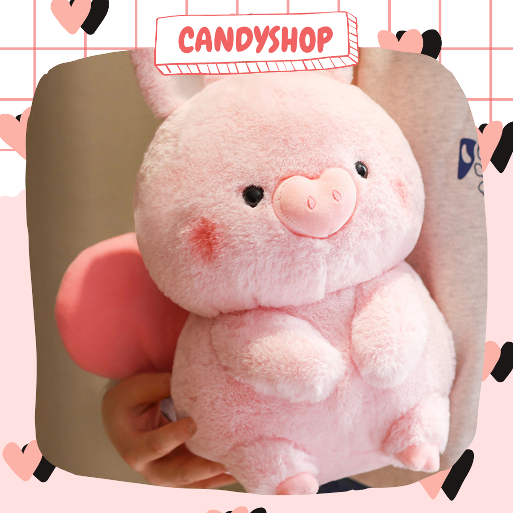 Gấu bông Heo cánh tiên siêu xinh lông mượt mà, hàng cao cấp quà tặng ý nghĩa  Candyshop