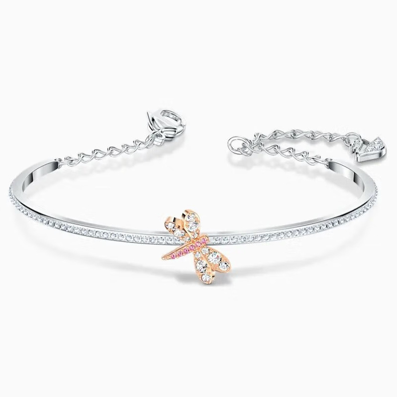 Vòng tay CDE Dragonfly Crystal Silver Bracelet CDE2062