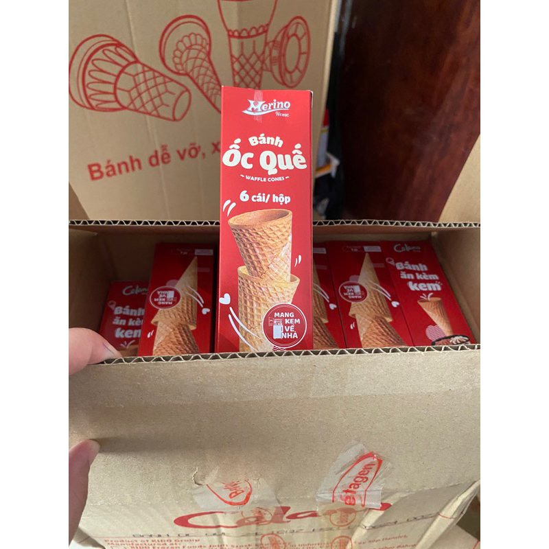 Vỏ ốc quế que kem ngon giòn siêu thơm