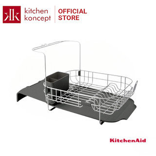 Kitchenaid - kệ giá úp chén đĩa bằng thép không gỉ expandable màu xám