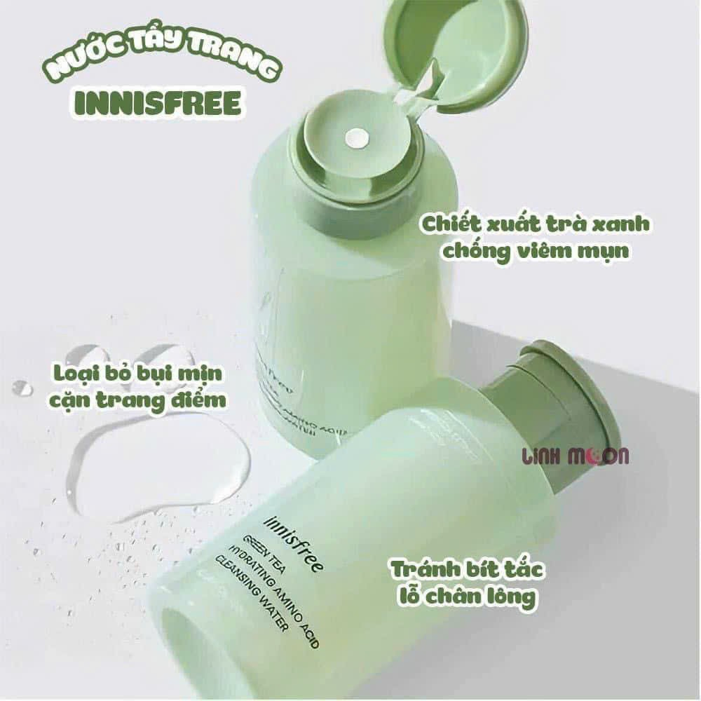Nước Tẩy Trang innisfree Chiết Xuất Trà Xanh 300ml Green Tea Cleansing Water, sacdep_hcm